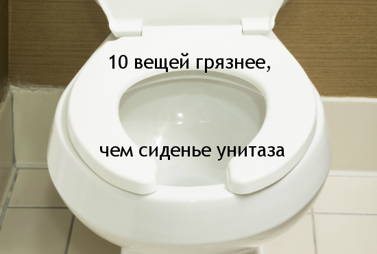 10 привычных вещей которые грязнее чем сиденье туалета